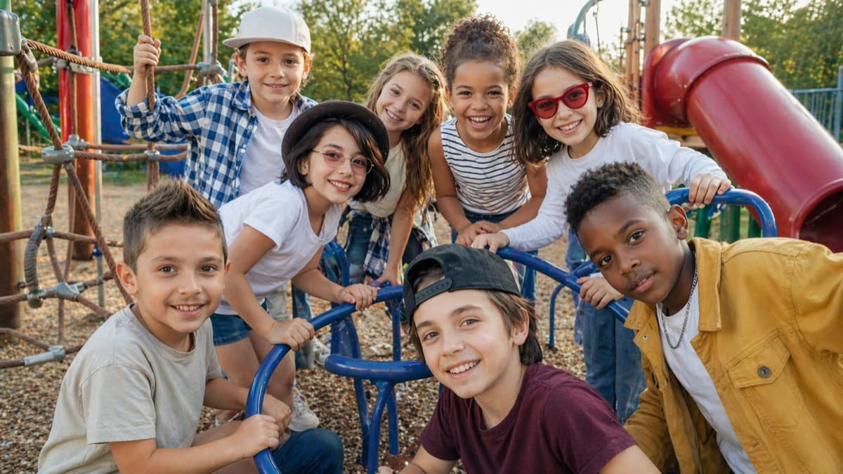 Spielplatz Stil KI-Variante